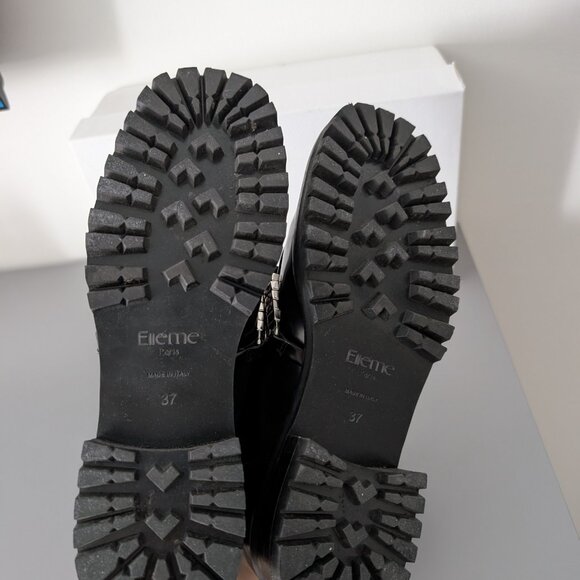 Elleme Black Leather Loafers Size 7 - Picture 6 of 6